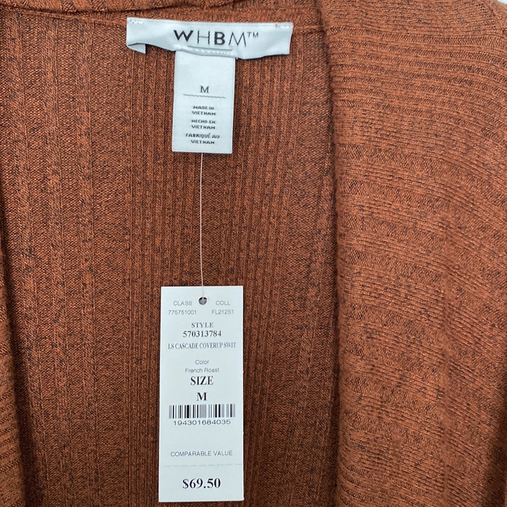 New! WHBM Open Cardigan Sweater - Picture 3 of 9